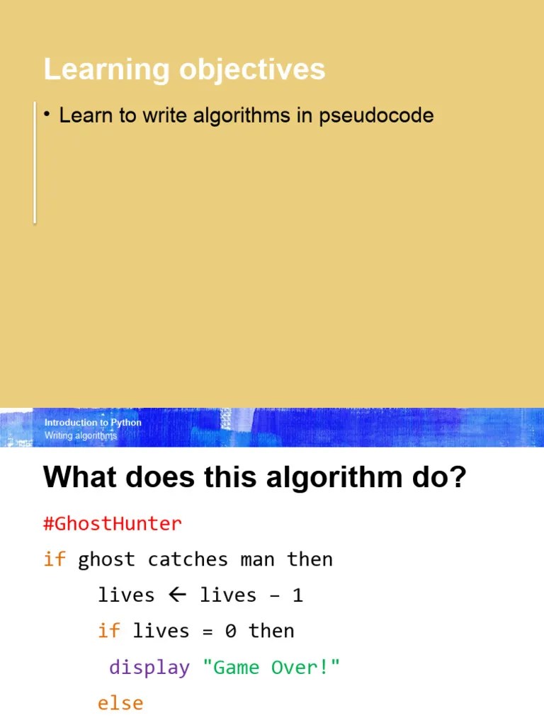 Python L4 Writing Algorithms | PDF