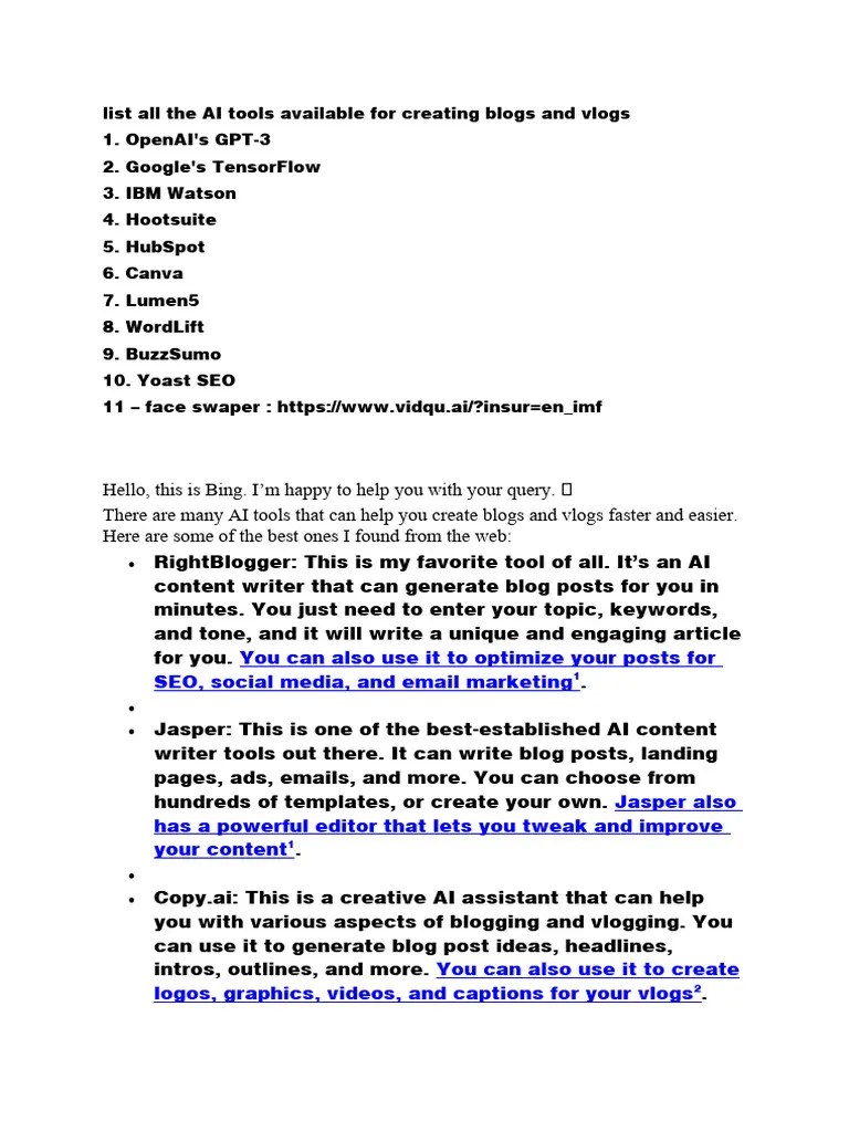 Blog Info From AI | PDF | Search Engine Optimization | Blog