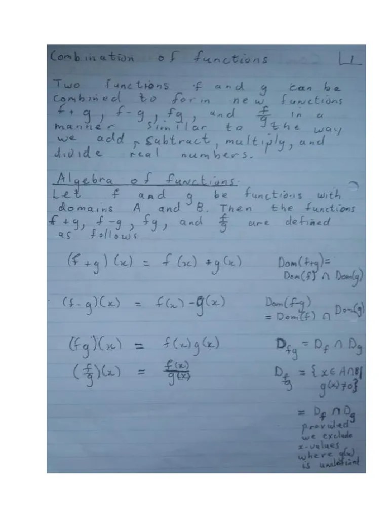 Combination Of Functions | PDF