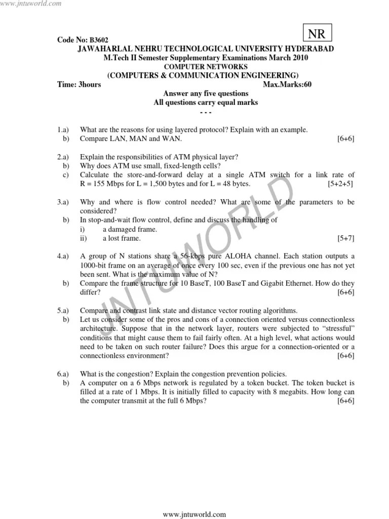 Computer Networks | PDF | Computer Network | Transmission Control Protocol