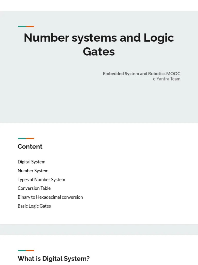 Number_Systems_and_Logic_Gates | PDF | Logic Gate | Computer Engineering