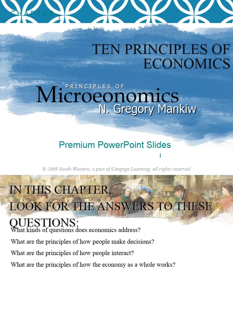Lec 1-Principles Of Microeconomics | PDF | Market (Economics) | Economics