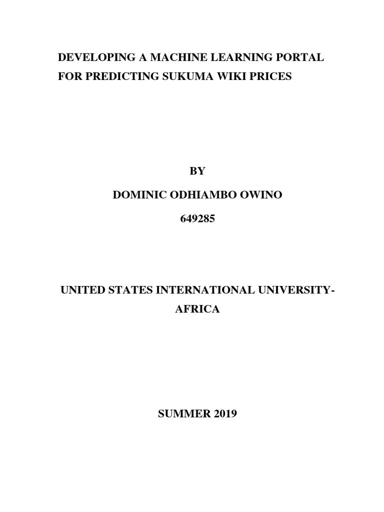 Developing_a_Machine_Learning_Portal_for | PDF | Machine Learning | Dependent And Independent ...