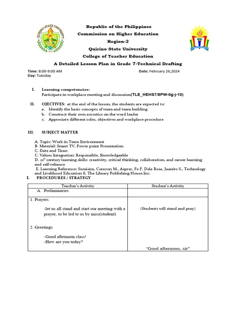 Second Lessonplan | PDF | Communication | Behavior Modification