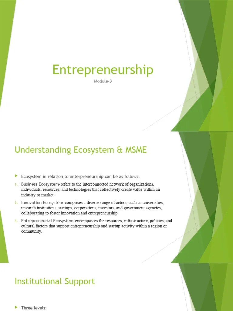Module 3 | PDF | Entrepreneurship | Economic Growth