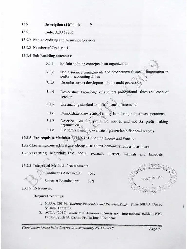 Auditing &Assurance Service | PDF