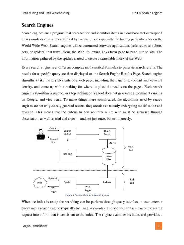 Unit 8 - Search Engines | PDF | Search Engine Optimization | Search ...
