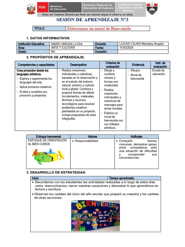 SESIÓN DE APRENDIZAJE N2 Comunicacion | PDF | Evaluación | Aprendizaje