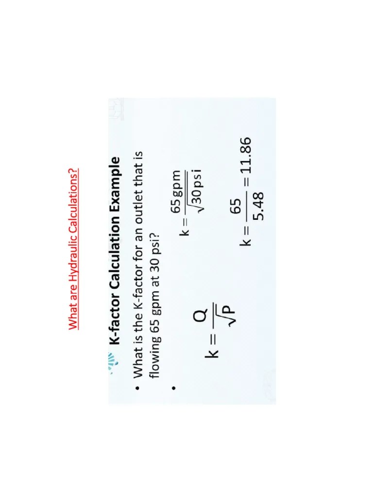 Fire Fighting Calculation | PDF