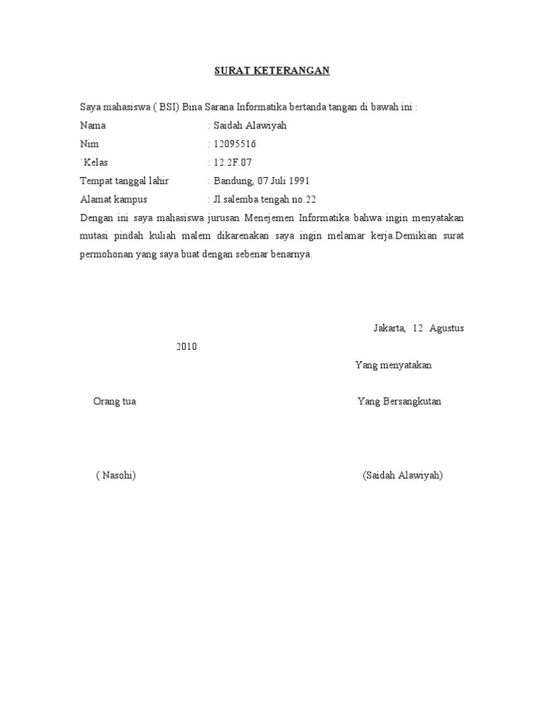Fotocopy kartu mahasiswa (rangkap 3). Surat Keterangan Pdf