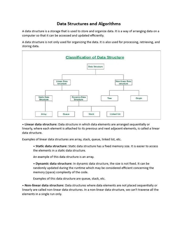 Data Structures And Algorithms | PDF | Queue (Abstract Data Type ...
