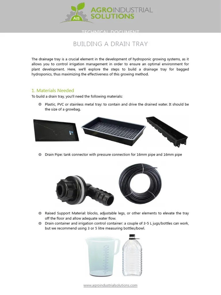 Ais - Drain Trays | PDF | Drainage | Pipe (Fluid Conveyance)
