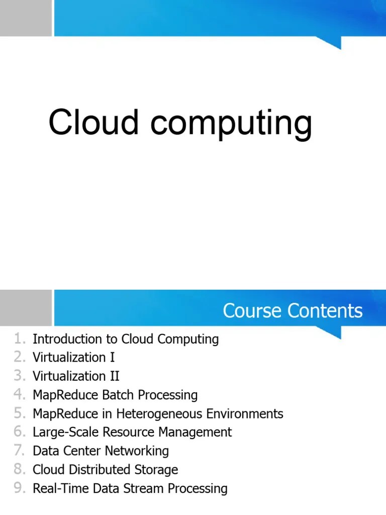 Lecture 6-Cloud Computing (1) | PDF | Cloud Computing | Software As A ...