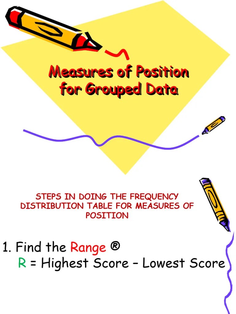 Steps In Doing The Frequency Distribution Table | PDF | Quartile ...