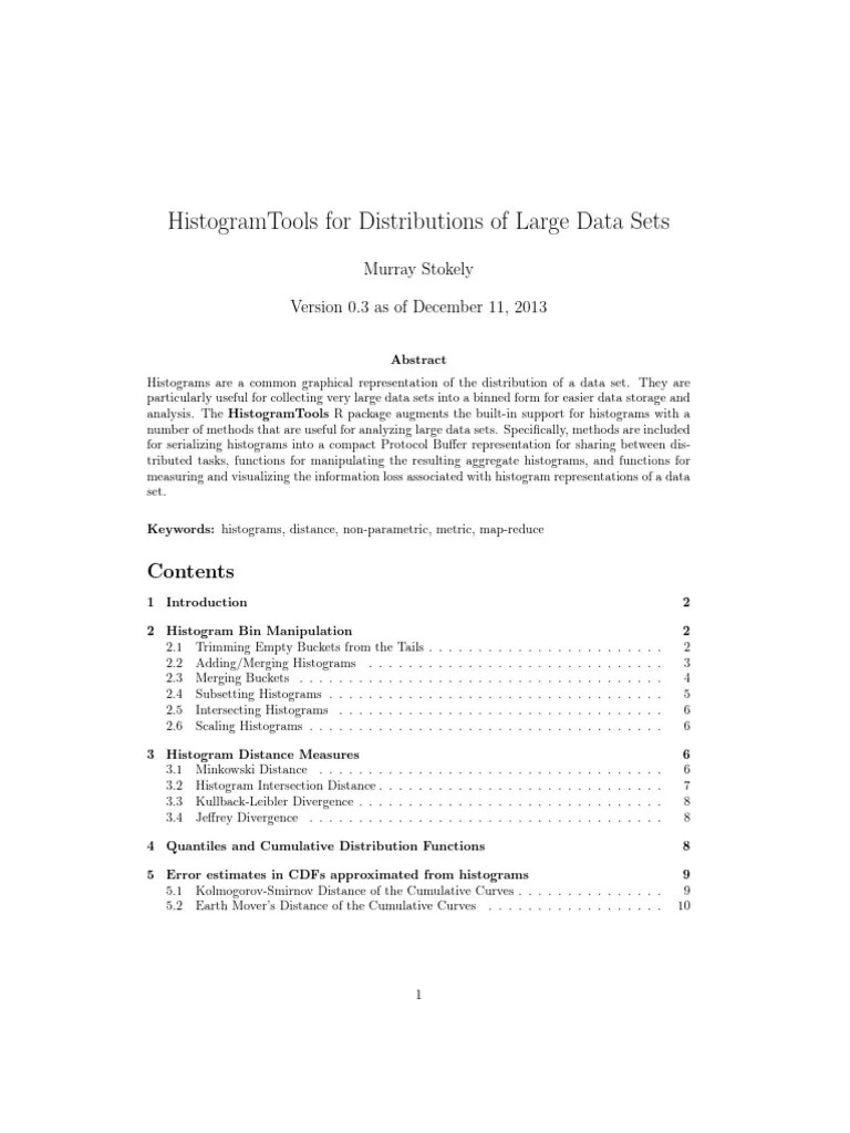 Histogram Tools | PDF | Histogram | Statistical Theory