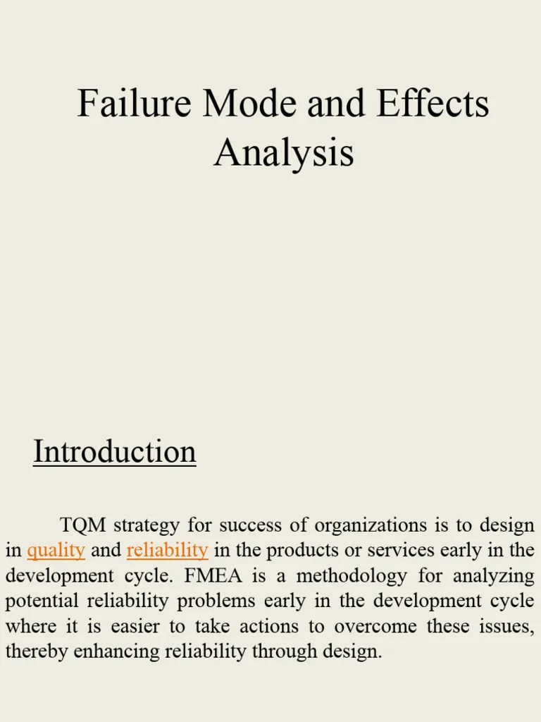 FMEA | PDF | Reliability Engineering | Applied Mathematics