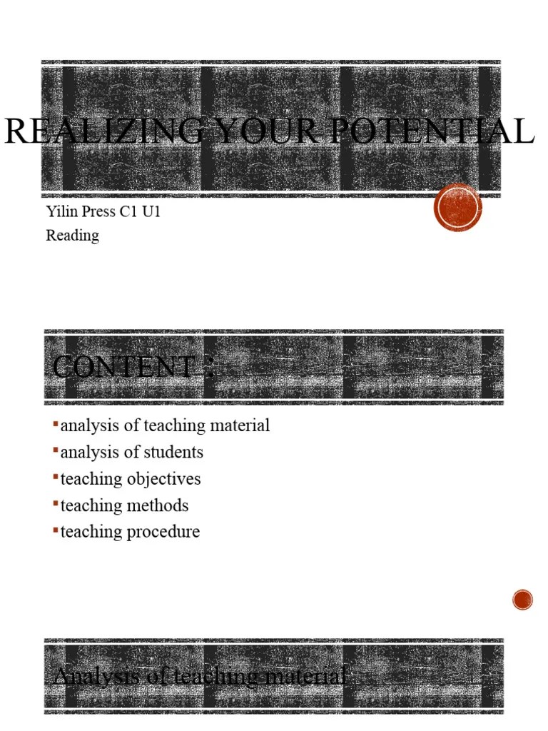 说课 PPT 案例1 | PDF | Speed Reading | Teaching Method