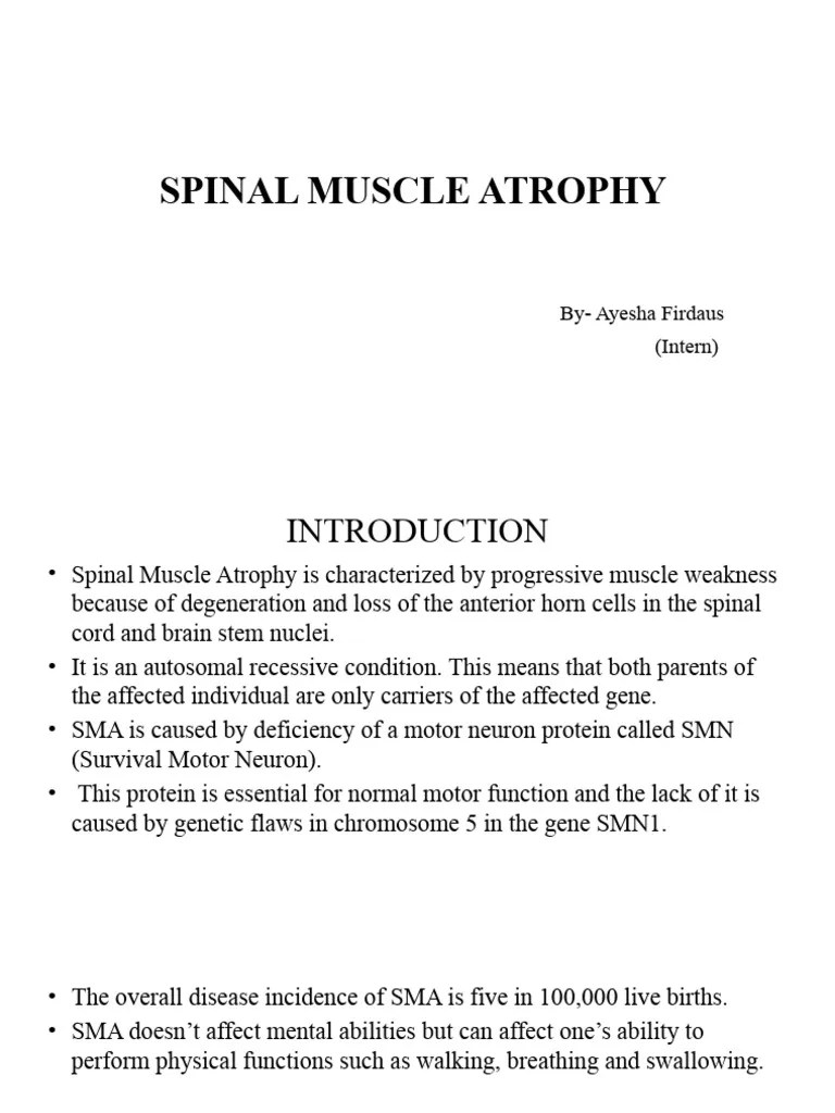 SPINAL MUSCLE ATROPHY | PDF | Anatomical Terms Of Motion ...