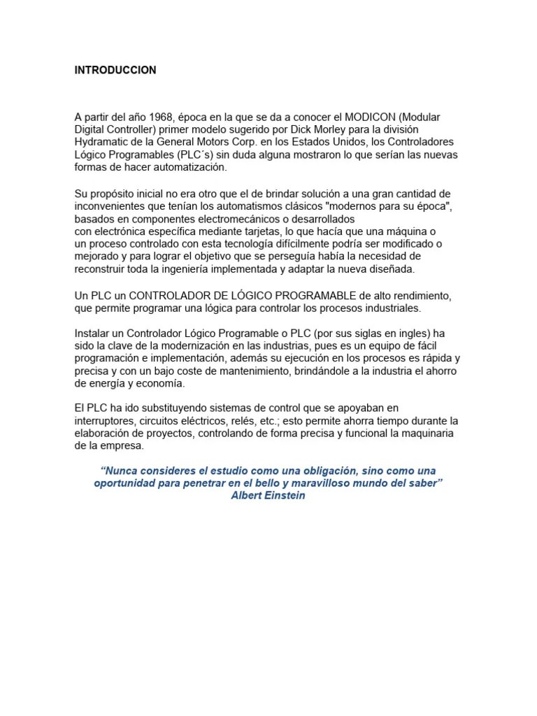 Actividad 4 PLC | PDF | Controlador Lógico Programable | Ingenieria Eléctrica