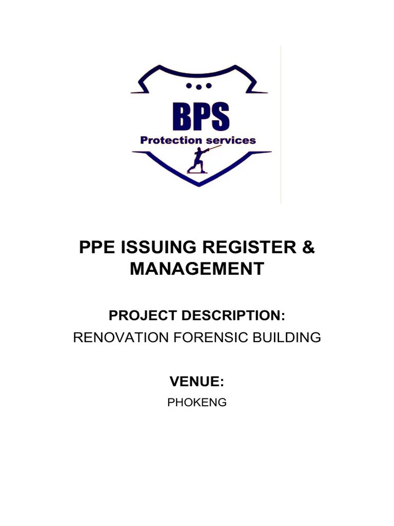 PPE ISSUING REGISTER _ MANAGEMENT | PDF | Personal Protective Equipment ...