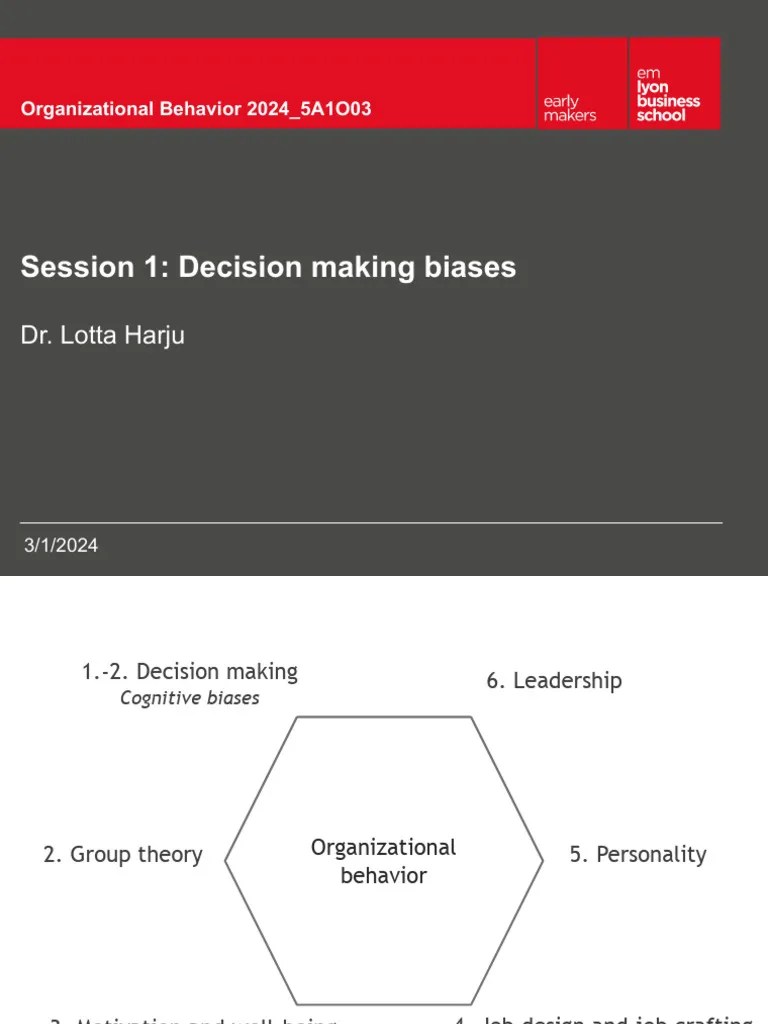 OB 1 Decision Making | PDF | Decision Making | Heuristic