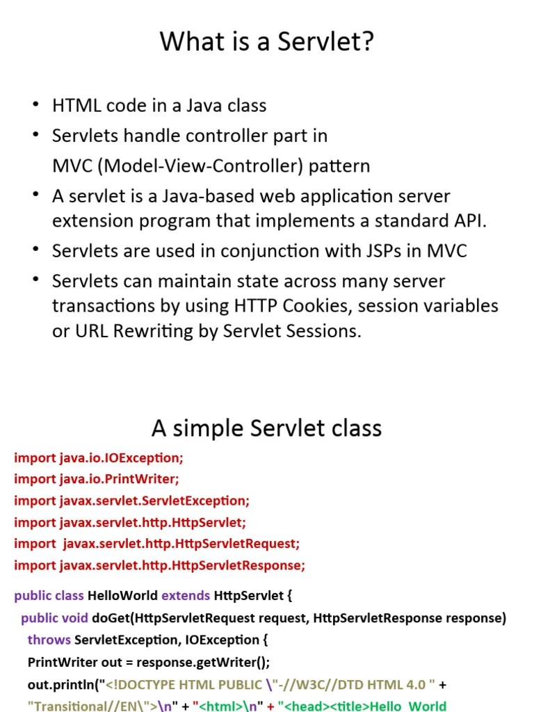 JSP & Servlets Intro | PDF