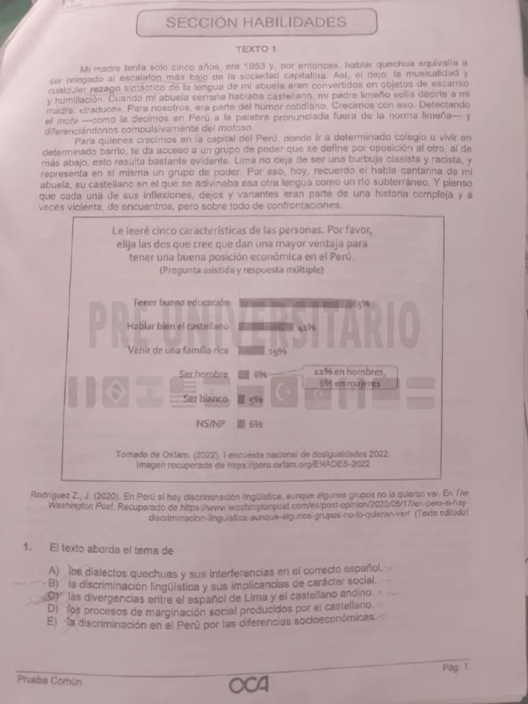 Pre SM Area D 2022-II | PDF