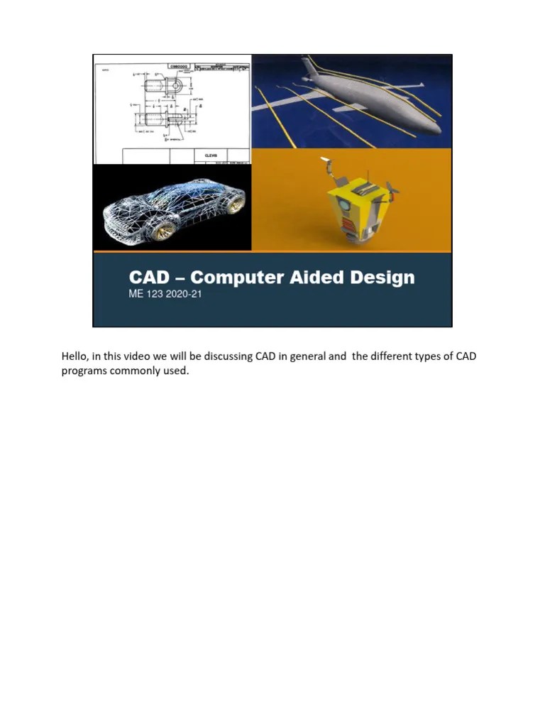 CAD Part 1 2020-21 | PDF | Computer Aided Design | 3 D Printing