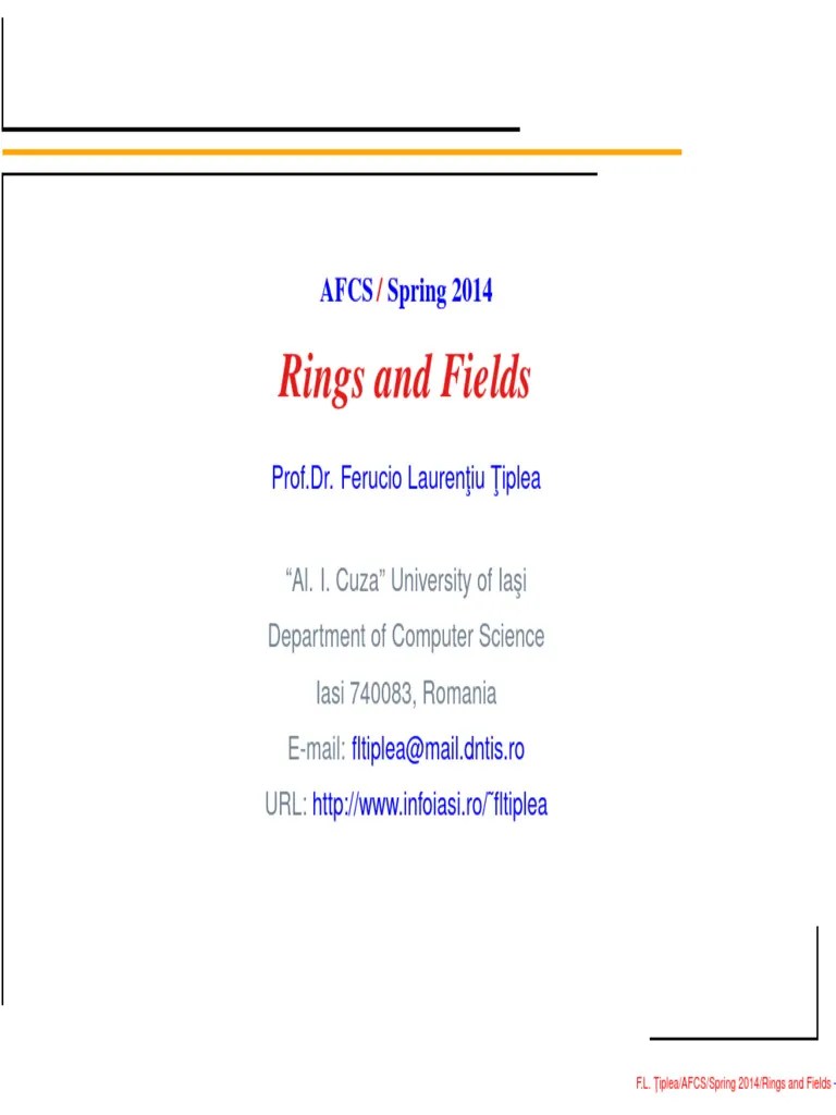 Rings | PDF | Field (Mathematics) | Ring (Mathematics)
