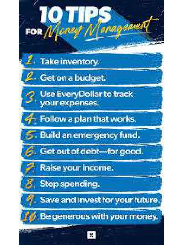 10 Tips For Money Management | PDF