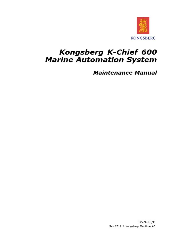 K-Chief 600 - Maintenance Manual | PDF | Fuse (Electrical ...