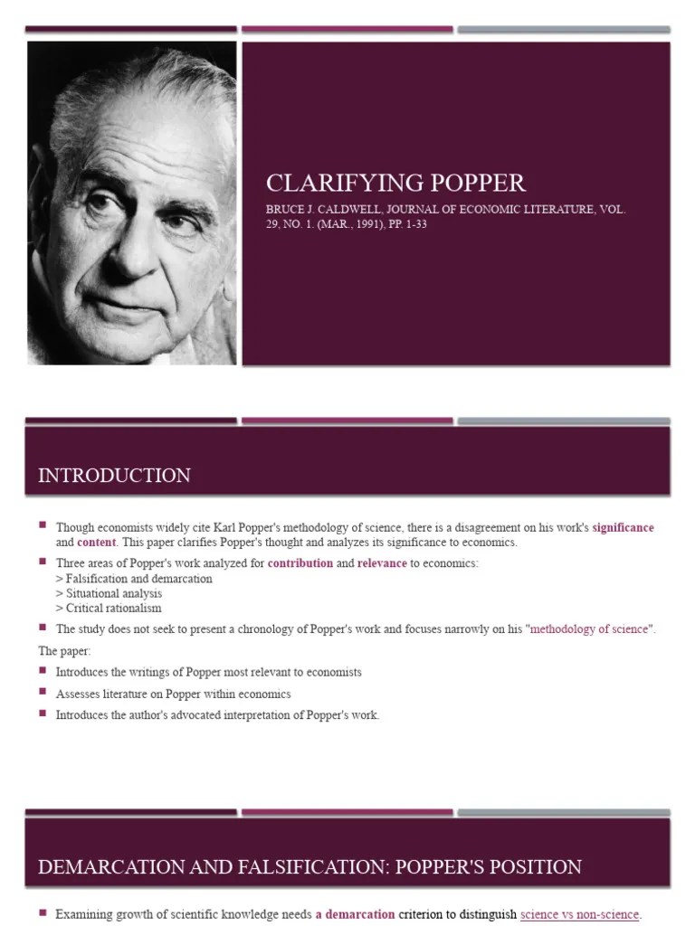 Lavanya Session2 Clarifying Popper | PDF | Falsifiability | Karl Popper