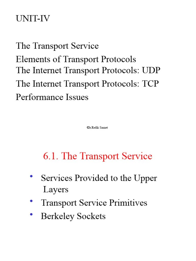 Transport Layer | PDF | Network Socket | Computer Network