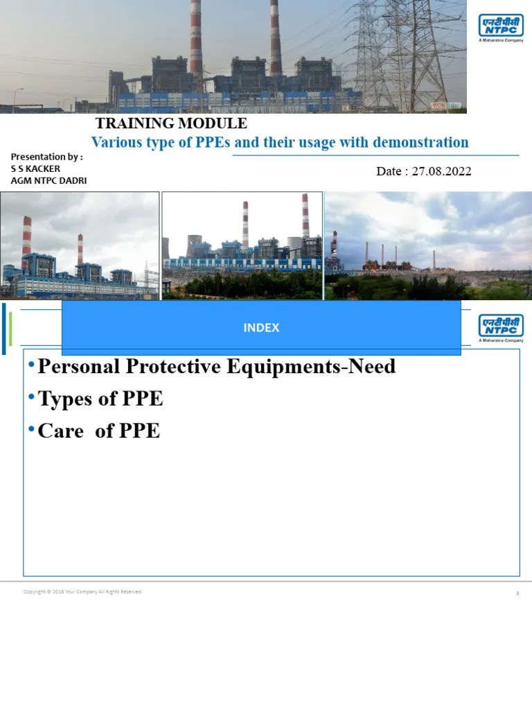 Various Types Of Ppes Training | PDF | Personal Protective Equipment | Occupational Safety And ...
