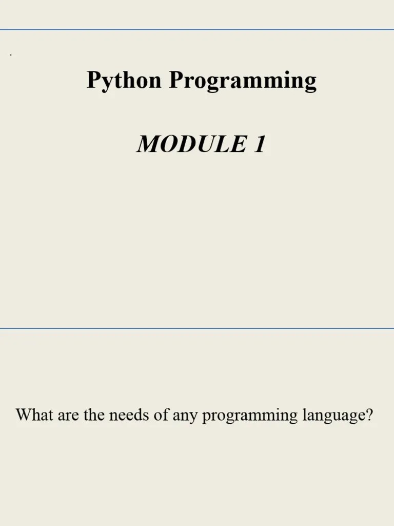 Python Chapter1 | PDF | Control Flow | Computer Programming