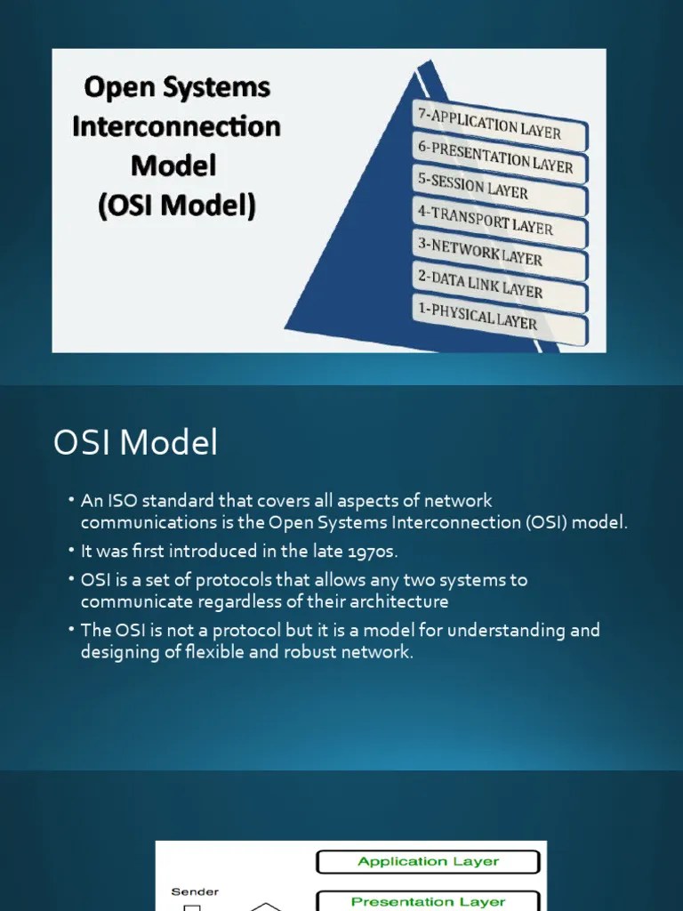 Osi | Download Free PDF | Osi Model | Computer Network