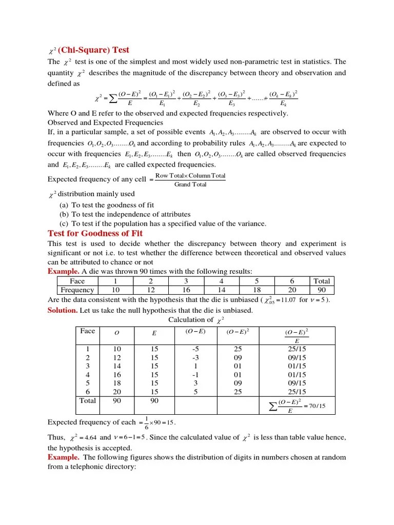 Chi Square Test | PDF | Statistical Hypothesis Testing | Chi Squared Test
