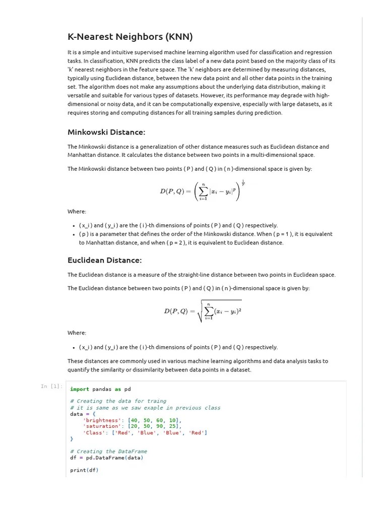 MachineLearning-Spring24_kNN Implementation For Classification | PDF ...