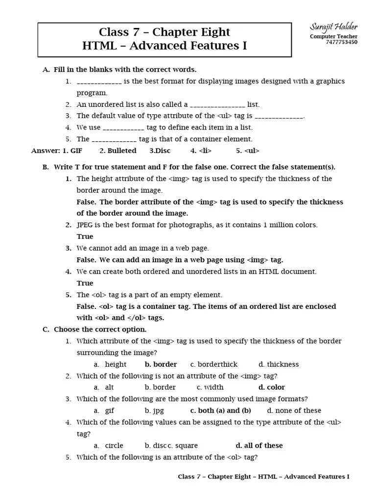 HTML Ex | PDF | Html Element | World Wide Web