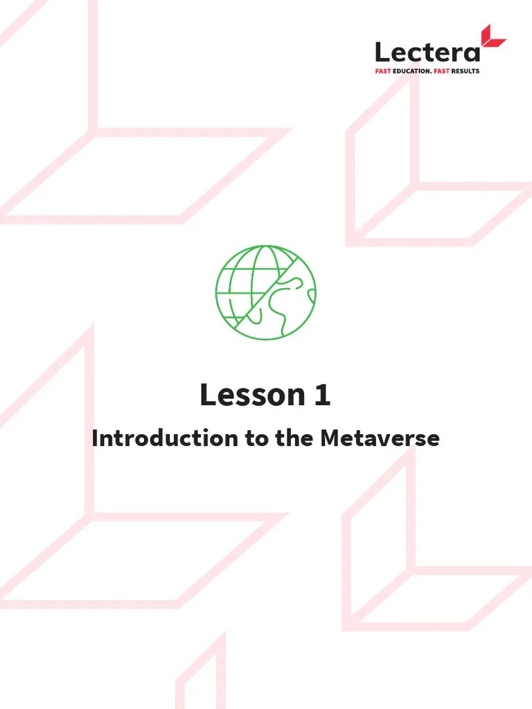 0155 - Lesson 01. Introduction To The Metaverse | Download Free PDF | Second Life | Virtual Reality