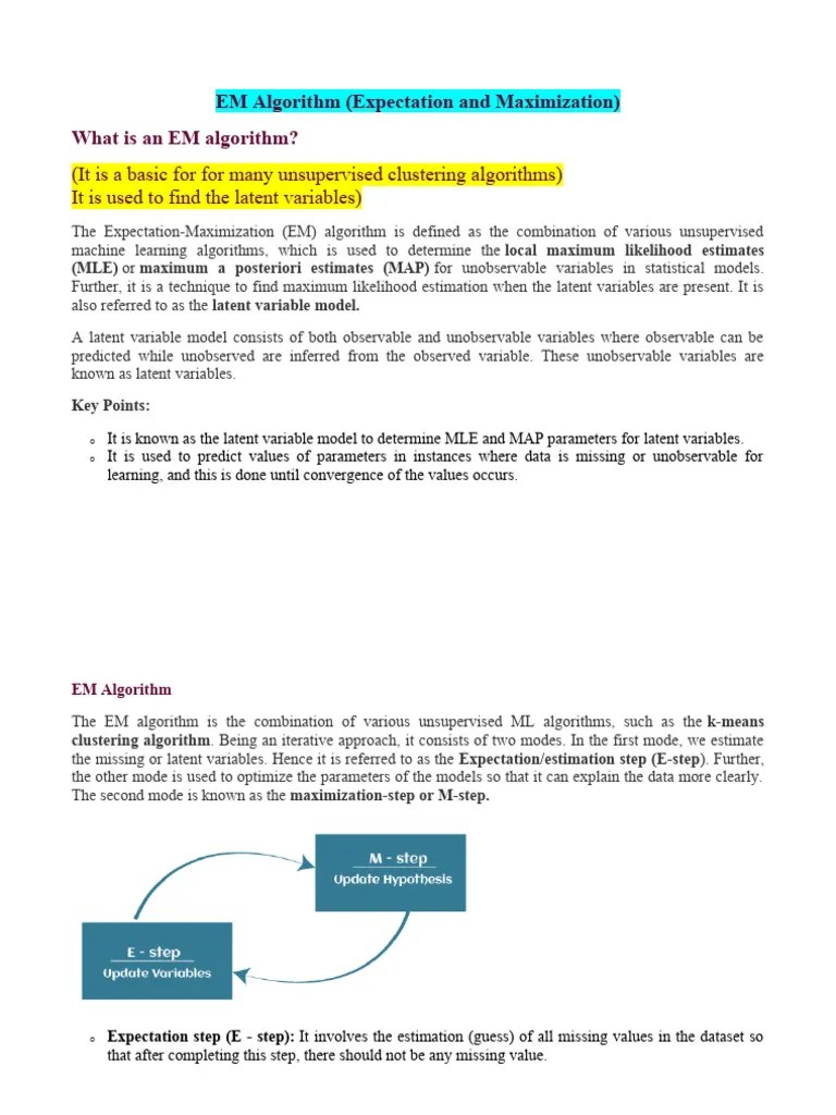 EM Algorithm | PDF | Computational Neuroscience | Learning