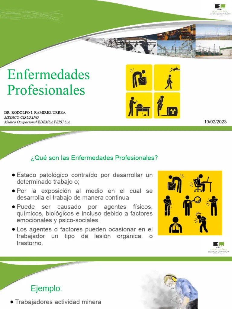 Enfermedades Ocupacionales - EDEMSA PERÚ | PDF | Epidemiología | Medicina