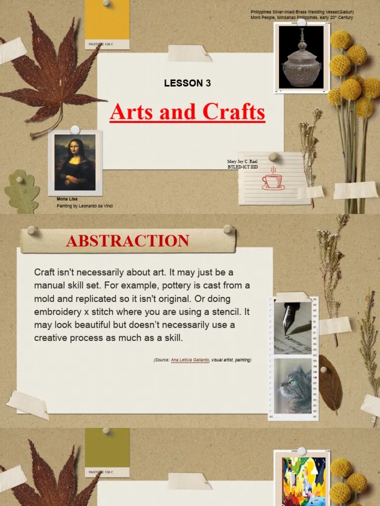 Arts And Crafts PPT Presentation (Autosaved) | PDF | The Arts | Paintings