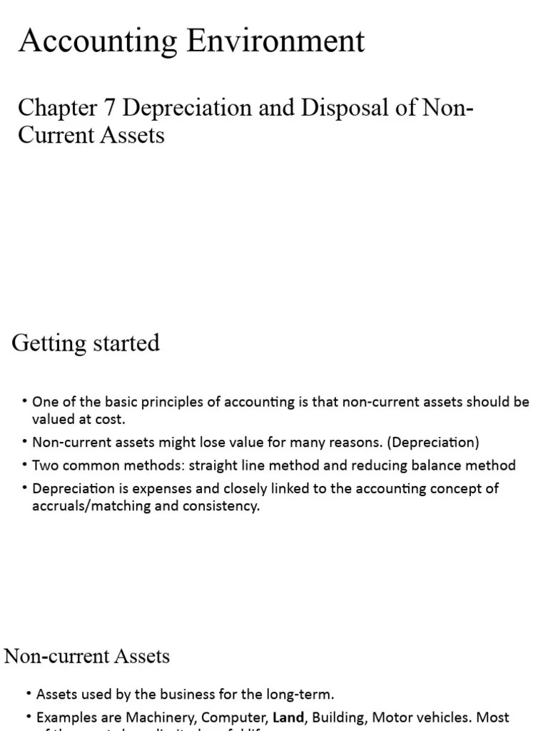 Chapter 7 Depreciation - 1675244829 | PDF | Depreciation | Book Value