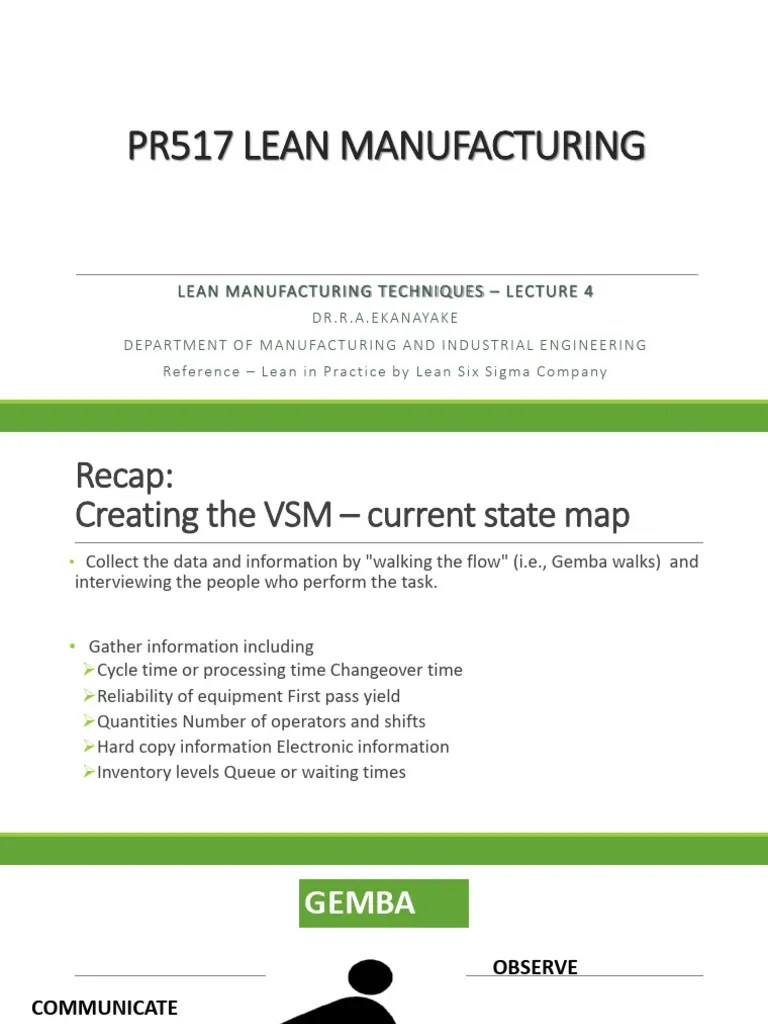 Presentation_Lean Manufacturing Techniques_Lecture 04 | PDF | Lean ...