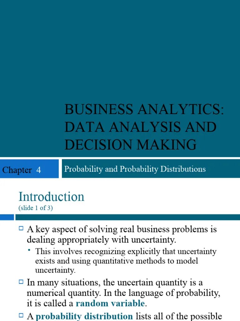 Probability And Probability Distributions | PDF | Variance ...