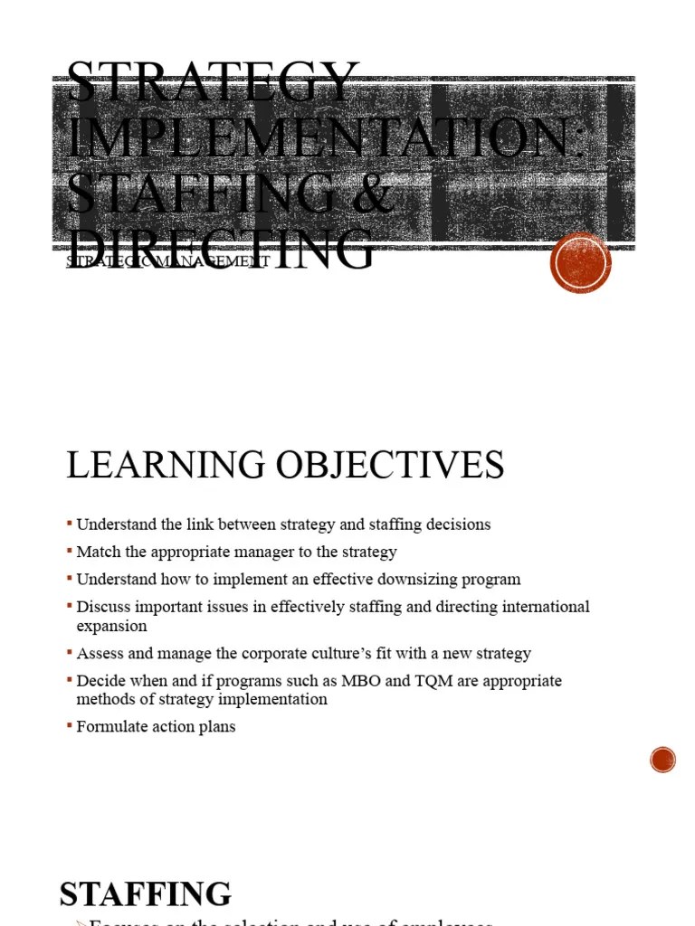 Strategy Implementation | PDF | Strategic Management | Organizational Culture