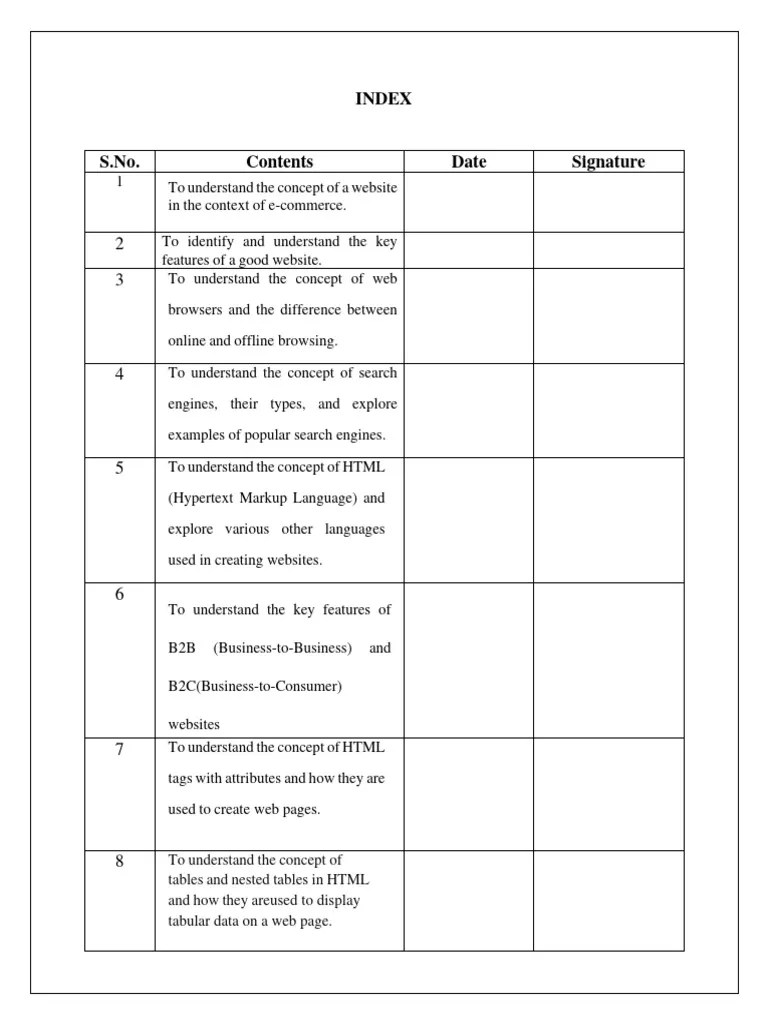 E-Commerce Lab File 1 | PDF | World Wide Web | Internet & Web