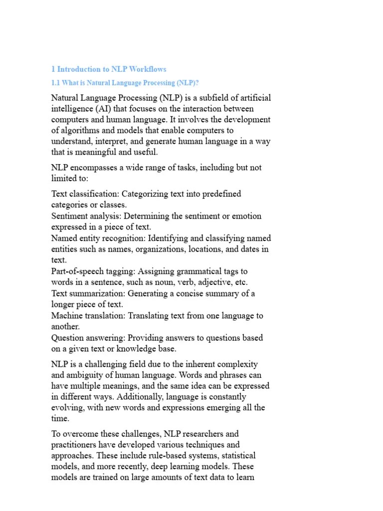 Building AI No-Code NLP Workflows | PDF | Artificial Intelligence ...