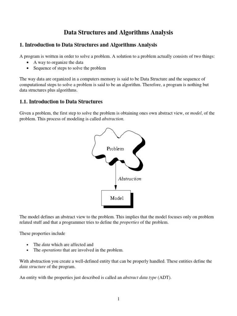 Data Structure And Algorithm | PDF | Algorithms | Pointer (Computer ...